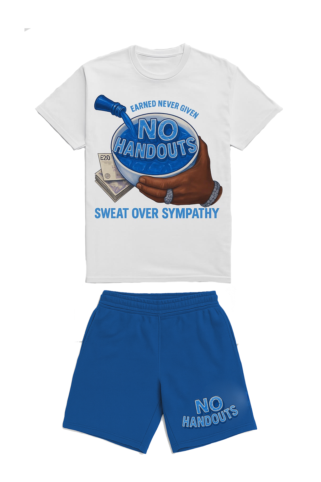 “Sweat Over Sympathy” Shorts & T-Shirt Set