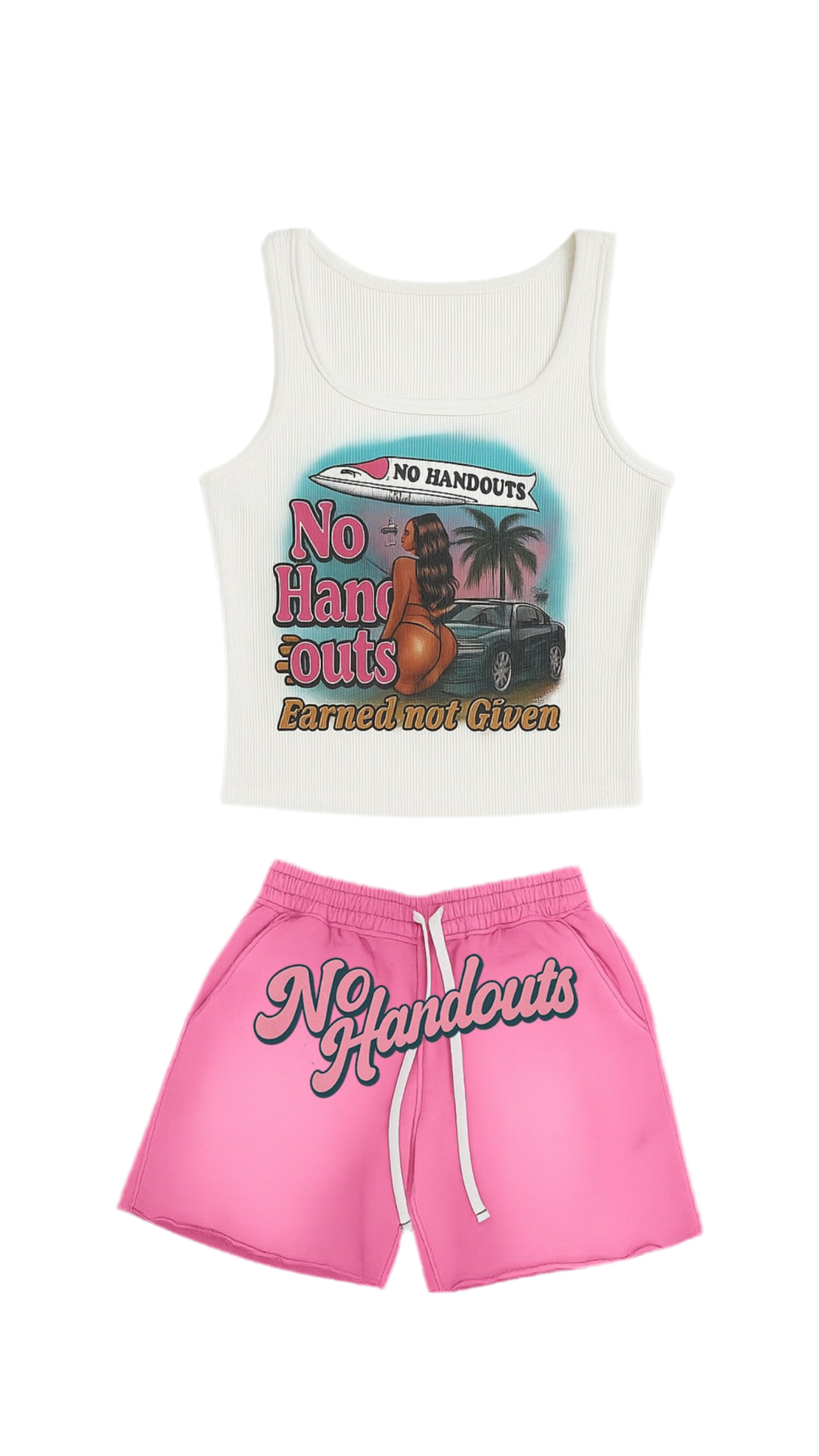 (Female) “Success” Shorts & Vest Set